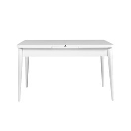 Hanah Home Vina - Mesa de comedor extensible blanca